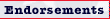 Endorsements